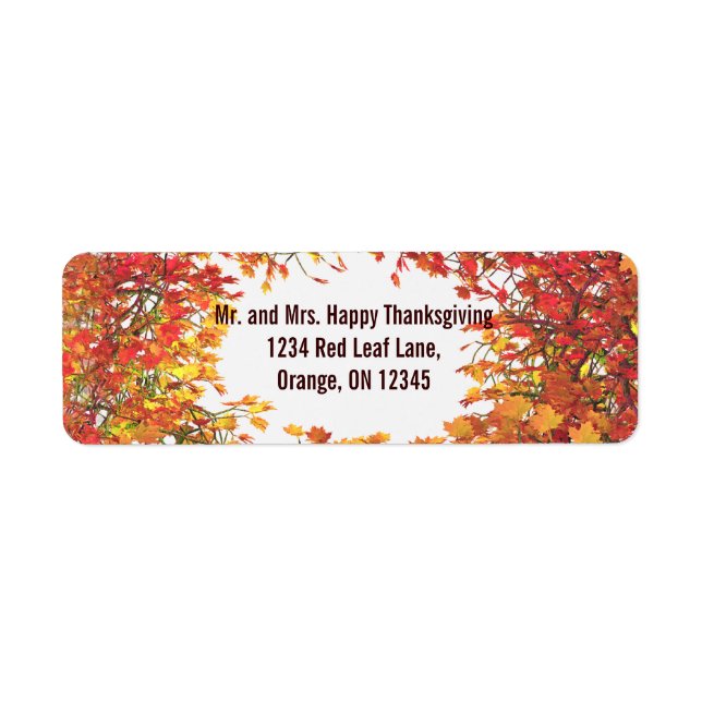 Étiquette Affaire Leaf Circle (Devant)