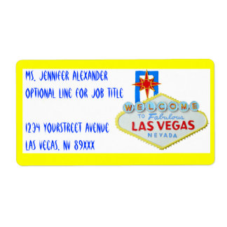 Étiquette Affiche de bienvenue Las Vegas