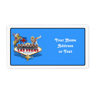 Étiquette Affiche de bienvenue Las Vegas