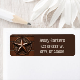 Étiquette Agritourisme rustique Cowboy Western Country Texas