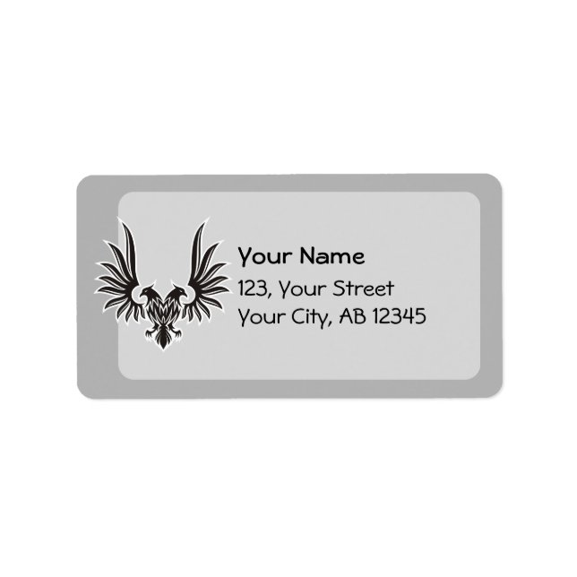 Étiquette Aigle à deux têtes (Devant)