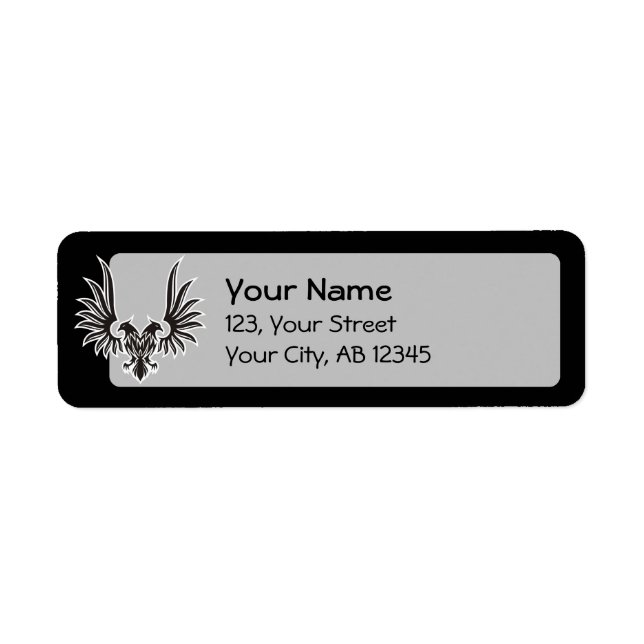 Étiquette Aigle à deux têtes (Devant)
