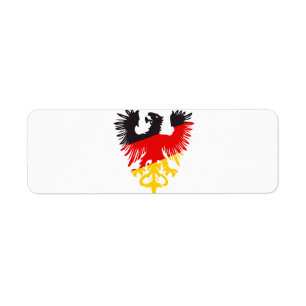 Étiquette Aigle noir allemand