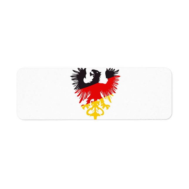 Étiquette Aigle noir allemand (Devant)