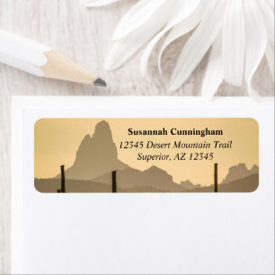 Étiquette Aiguille de Weaver du sud-ouest du désert Arizona