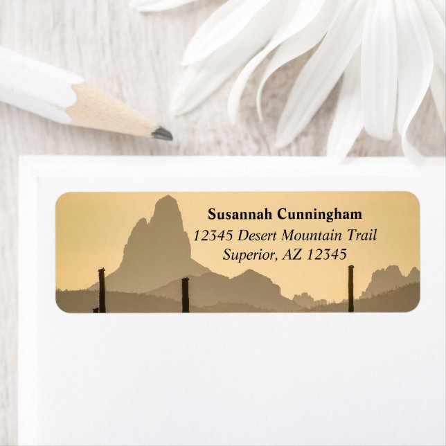 Étiquette Aiguille de Weaver du sud-ouest du désert Arizona (En situation)