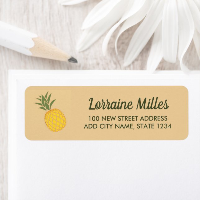 Étiquette Aiguille sur marron (En situation)