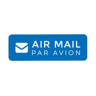 Étiquette AIR MAIL PAR AVION 手 紙 エ ア ル ー destituée ー ル lettr