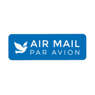 Étiquette AIR MAIL PAR AVION 鳥 エ ア ♥ ー ー ル les oiseaux qui p