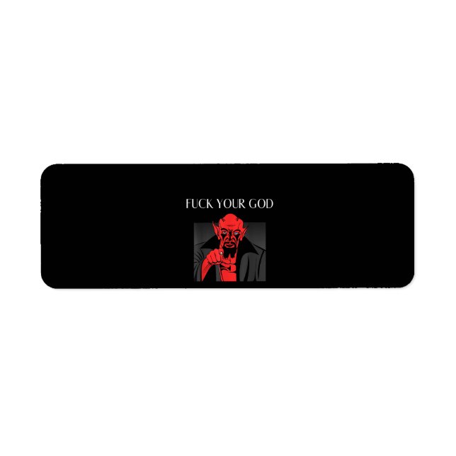 Étiquette Aist Goat Satan Baphomet GIft (Devant)