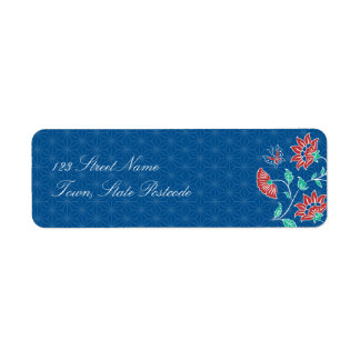 Étiquette Aiyana Floral Batik Adresse de retour