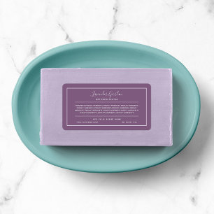 Étiquette Ajouter une bordure blanche des ingrédients de cou