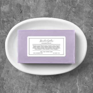 Étiquette Ajouter votre marque Black Border Ingredients List