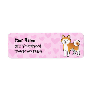 Étiquette Akita Inu/amour de Shiba Inu