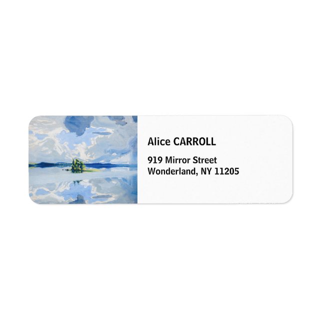 Étiquette Akseli Gallen-Kallela - Nuages au-dessus d'un lac (Devant)