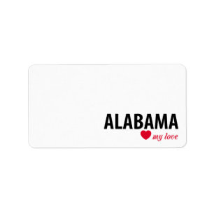 Étiquette Alabama mon amour