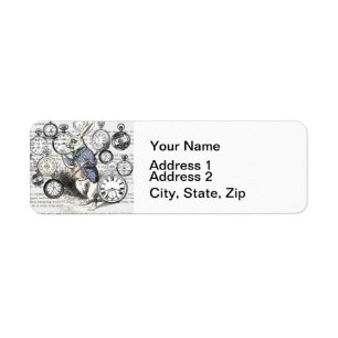 Étiquette Alice de lapin blanc au pays des merveilles