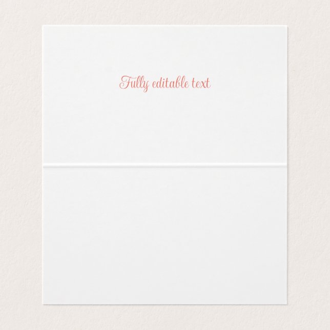 Étiquette alimentaire fleur sauvage / Carte de séj (Intérieur déplié)