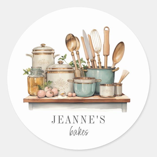 Étiquette alimentaire personnalisée pour casserole (Devant)