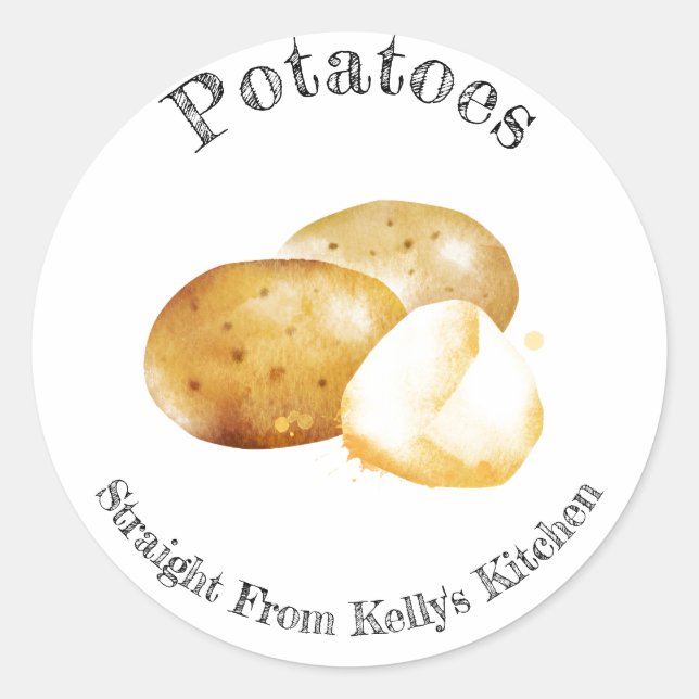 Étiquette alimentaire pour pommes de terre pour en (Devant)