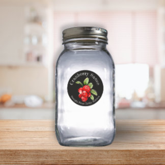 Étiquette alimentaire Sauce aux Canneberges pour E