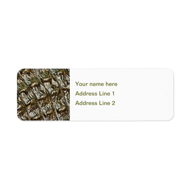 Étiquette Alligator Wet Retour photo Abstraite (Devant)