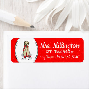 Étiquette Allons-y ! Marche à pied à Terrier Chien (1b2)