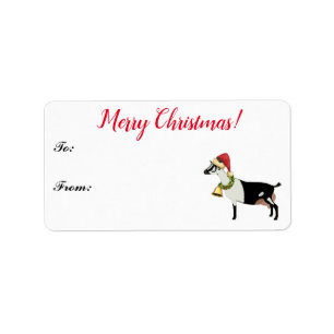 Étiquette Alpine Dairy Goat Christmas Gift Tag