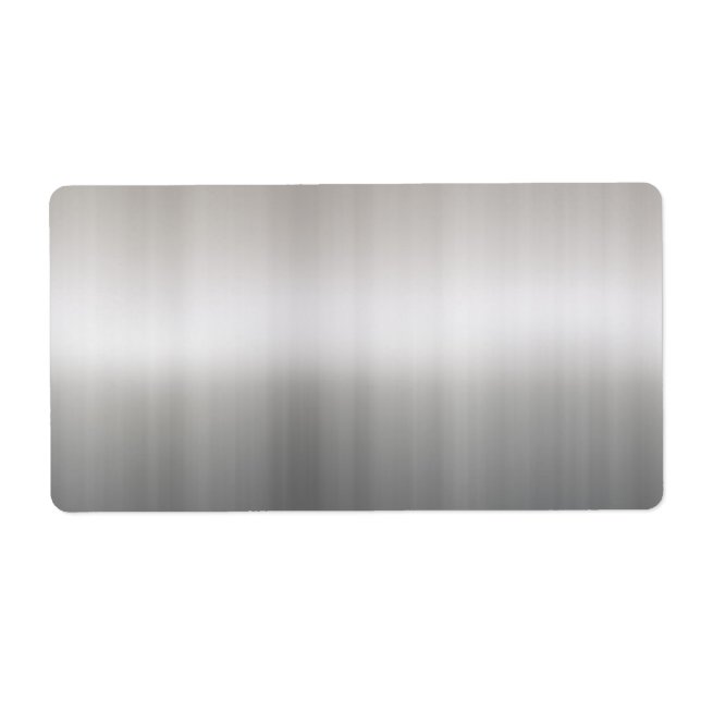 Étiquette Aluminium brossé classique (Devant)