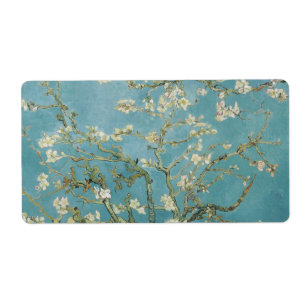 Étiquette Amandiers en fleurs par Vincent Van Gogh