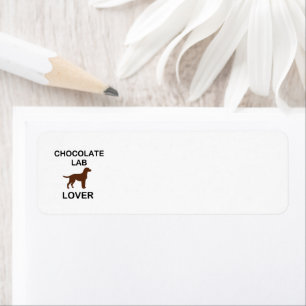 Étiquette Amant de laboratoire en chocolat LR