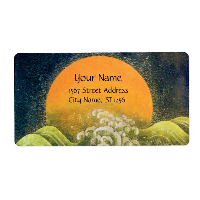 Étiquette AMATERASU, GODDESS SOLEIL Jaune clair Vert (Devant)