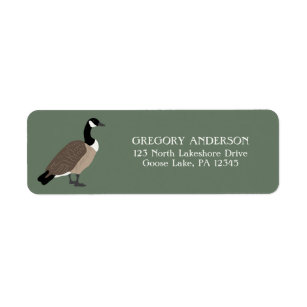 Étiquette Amateurs d'oiseaux Canada Oie Adresse de retour