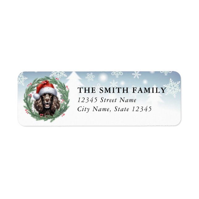 Étiquette American Water Spaniel Dog Return Address Labels (Devant)