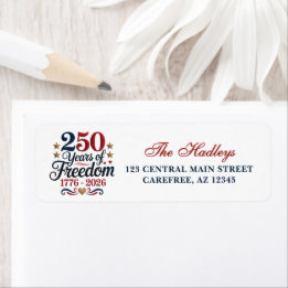 Étiquette America's 250th Anniversary Return Address Label
