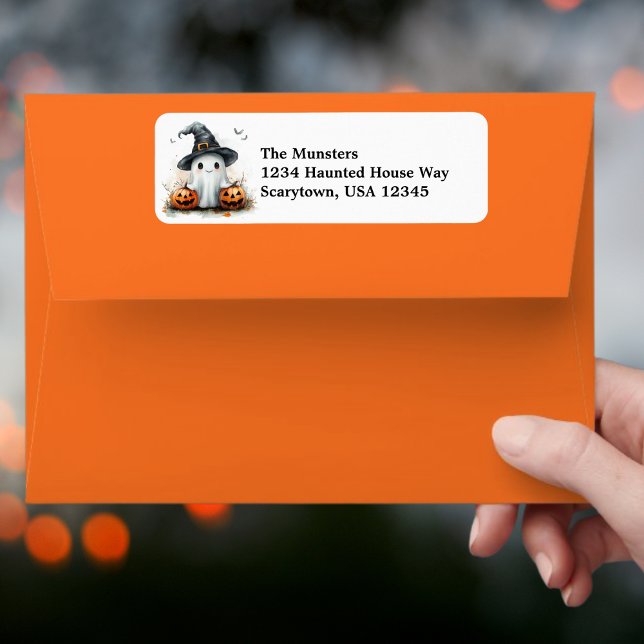 Étiquette Amical Ghost Black Witch's Casquette & Bats Hallow (Créateur téléchargé)