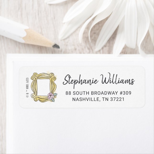 Étiquette AMIS™ | Trame de trou de Fête des mariées (En situation)