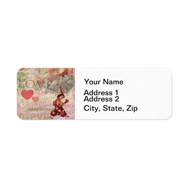 Étiquette Amour Coeur coeur amour amour amour amour Valentin (Devant)