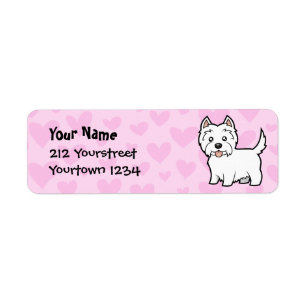 Étiquette Amour de Terrier blanc de montagne occidentale