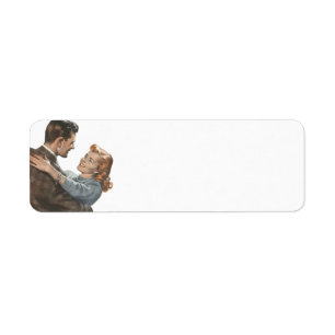 Étiquette Amour vintage Romance Nouveaux mariés Dansons-nous