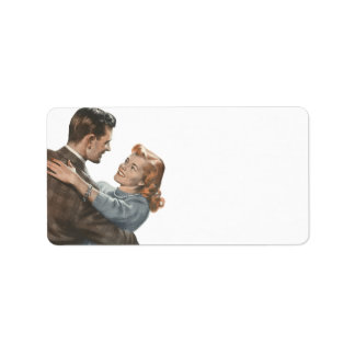 Étiquette Amour vintage Romance Nouveaux mariés Dansons-nous