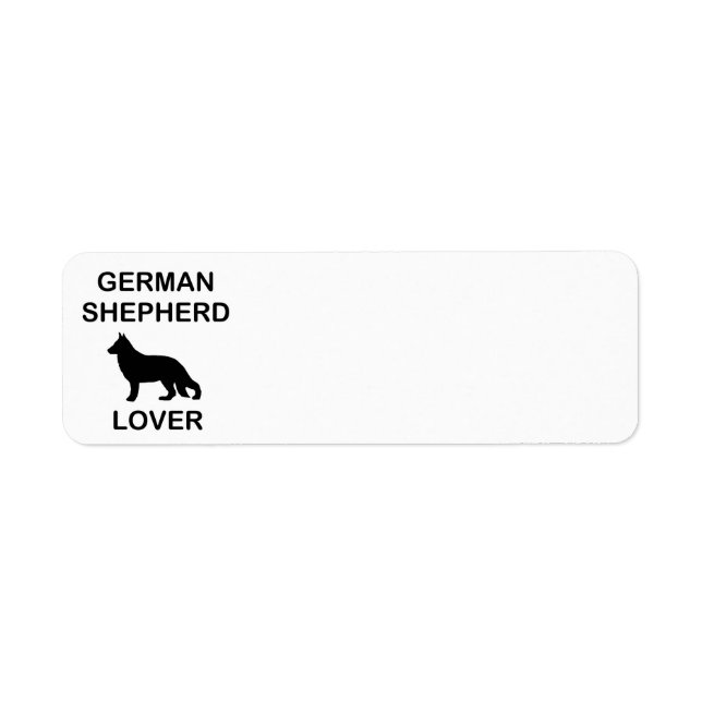 Étiquette amoureux de berger allemand (Devant)
