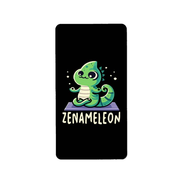 Étiquette Amoureux de caméléon (Devant)