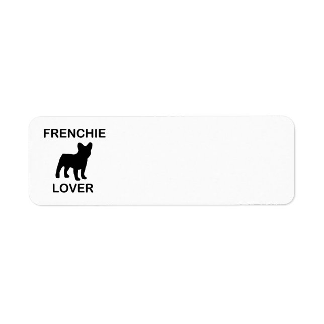 Étiquette amoureux de frenchie (Devant)
