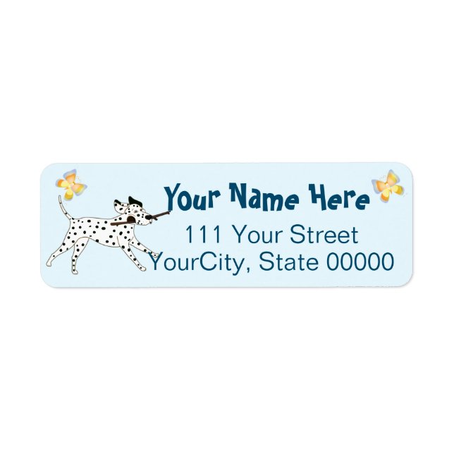 Étiquette Amoureux des chiens dalmate sortant (Devant)