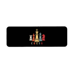Étiquette Amoureux des échecs   Jeu d'échecs Checkmate Cadea