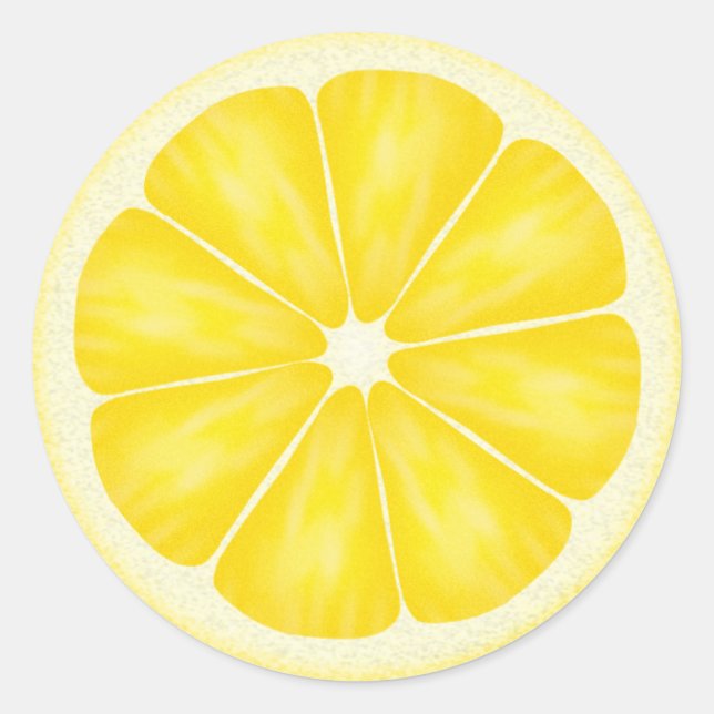 Étiquette amusante pour les fruits de citron (Devant)