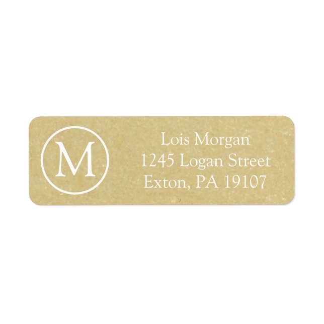 Étiquette Ancien Arrière - plan de texture papier (Devant)