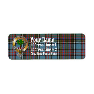 Étiquette Anderson Tartan & Badge