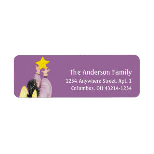 Étiquette Angel Reaching for Star 1 Return Address Labels